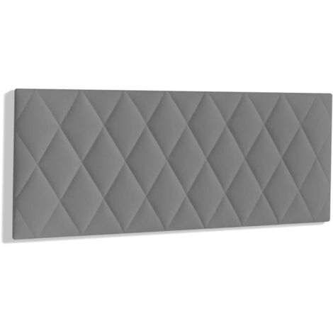 Cabecero para colchón de 150cm Maya tapizado gris, 160cm(ancho) 60cm(alto) 3.5cm(fondo)