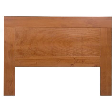 Cabecero para somier de 135 cm , pino macizo, Moblit, serie Kalpe, medidas: (135x110x2) cm ( altoxanchoxfondo), color cerezo