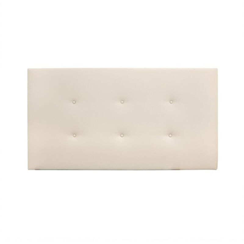 

Decowood - Cabecero polipiel botones beige 180x80cm