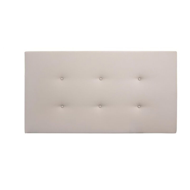 

Decowood - Cabecero polipiel botones marrón 180x80cm