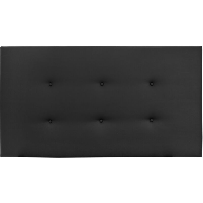 

Decowood - Cabecero polipiel botones negro 90x80cm