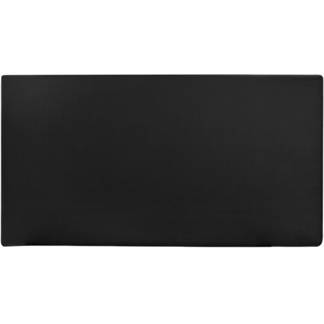 Cabecero polipiel liso negro
