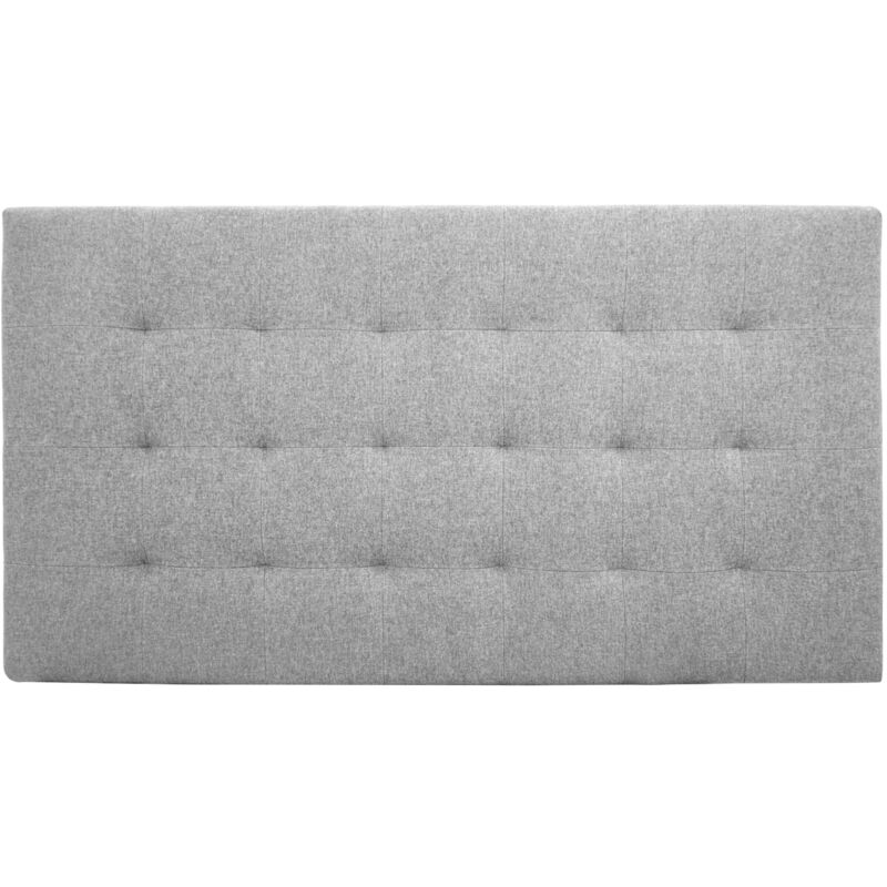

Cabecero poliéster pliegues gris 200x80cm