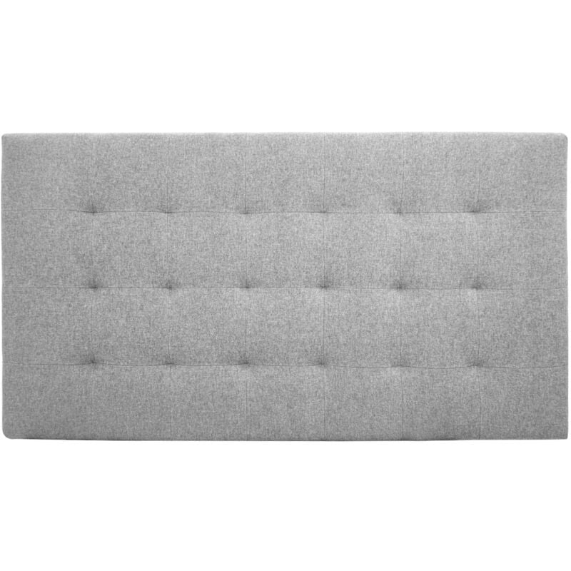 

Decowood - Cabecero poliéster pliegues gris 160x80cm