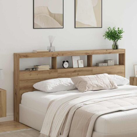 Cabecero Roble artesanal 200 x 17 x 102 cm Madera contrachapada
