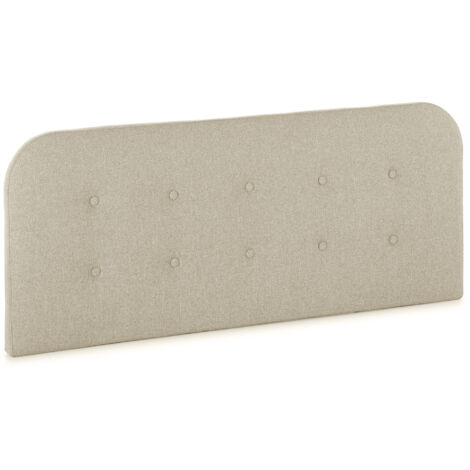 Cabecero tapizado SANTORINI 160x60 cm Color Beige. Acolchado con Espuma. Botones en capitoné. 8 cm de Grosor. Incluye herrajes para Colgar