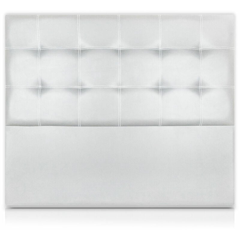 

Cabecero Tritón Tapizado en Polipiel Blanco de SonnoMattress 220X120x8cm