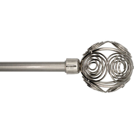CABEK barra forja extensible 120/210 colibri niquel , Barra de forja extensible Colibrí níquel 120/210 Ideal para colgar tus cortinas y adornar las estancias Extensible de