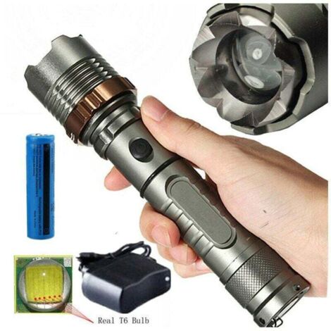 Cabeza de ataque defensivo Lotus, zoom telescópico mecánico ajustable, luz intensa, linterna para pescar y romper ventanas