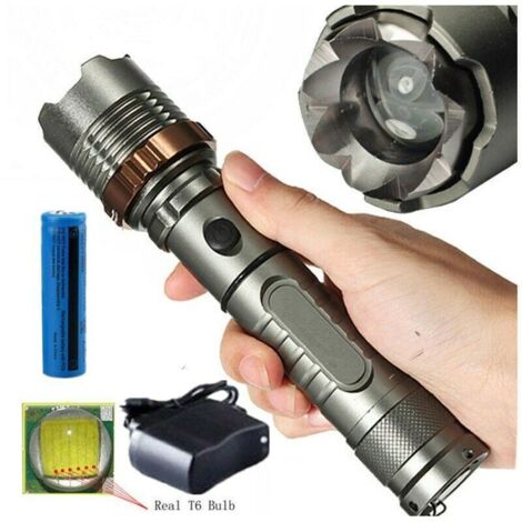 Cabeza de ataque defensivo Lotus, zoom telescópico mecánico ajustable, luz intensa, linterna para pescar y romper ventanas