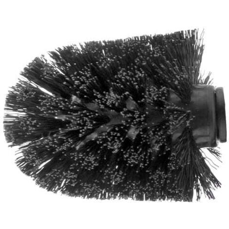 Cabeza de cepillo de WC negra 8 cm