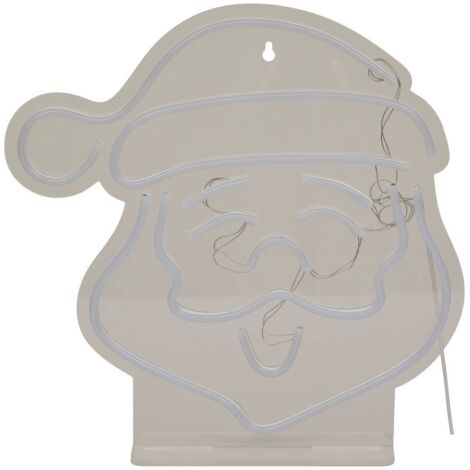 Cabeza de Papá Noel de neón LED Enchufe USB H.35cm - Feeric lights & christmas