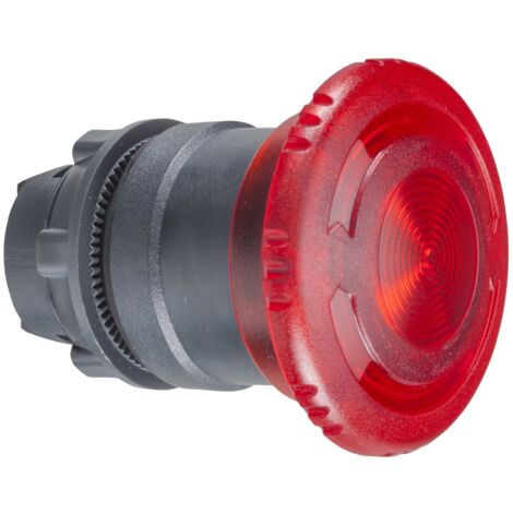 Cabeza par EMER LUM 40MM ROJO 1/4 GIRO - SCHNEIDER: EMER, material resistente y fácil instalación.