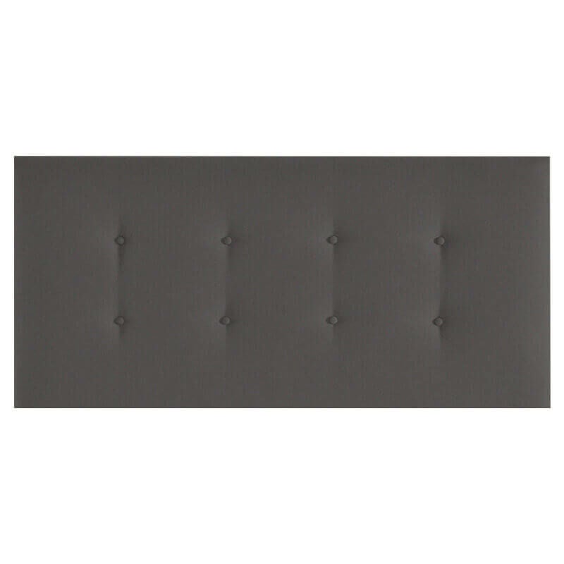 

Cabezal de cama Etna tapizado en tela | Cama de 150 - Antracita-Etna-(96)