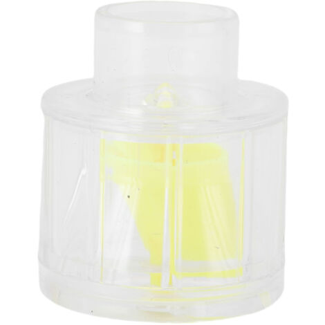 Cabezal de circulación iluminado para acuario de ABS de 43x49 mm para tubos de Ø20/25 mm: efecto de olas naturales e iluminación nocturna.