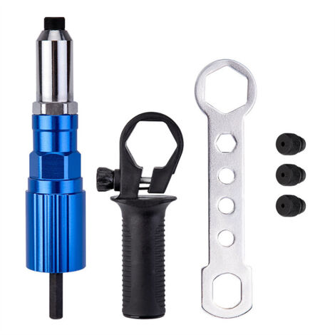 Cabezal de conversión para remachadora eléctrica de aleación de aluminio de alta resistencia con cabezal de pistola de acero forjado de alta eficiencia.