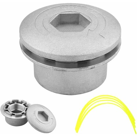 Cabezal de corte de césped de aluminio, cabezal de corte de aluminio, cabezal de corte de aluminio, cabezal de corte universal, para jardín, césped, patio