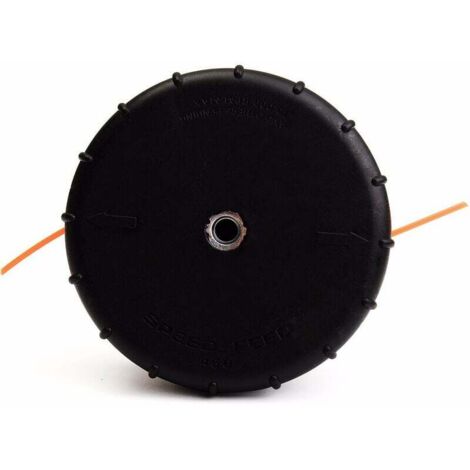 Cabezal de corte Speed-Feed 450 para desbrozadoras Echo SRM-266, SRM-266S, SRM-266T, SRM-266U, SRM-280, SRM-280S y SRM-280T con eje recto (99944200903), color negro