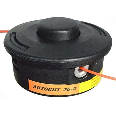 Cabezal de desbrozadora, cabezal de desbrozadora Stihl Autocut 25-2, cabezal de corte compatible con FS55, FS55R, FS56, FS56RC, FS70, FS70R, FS80, FS85, FS90, FS90R, FS91R, FS94R, FS100RX, FS110, FS11