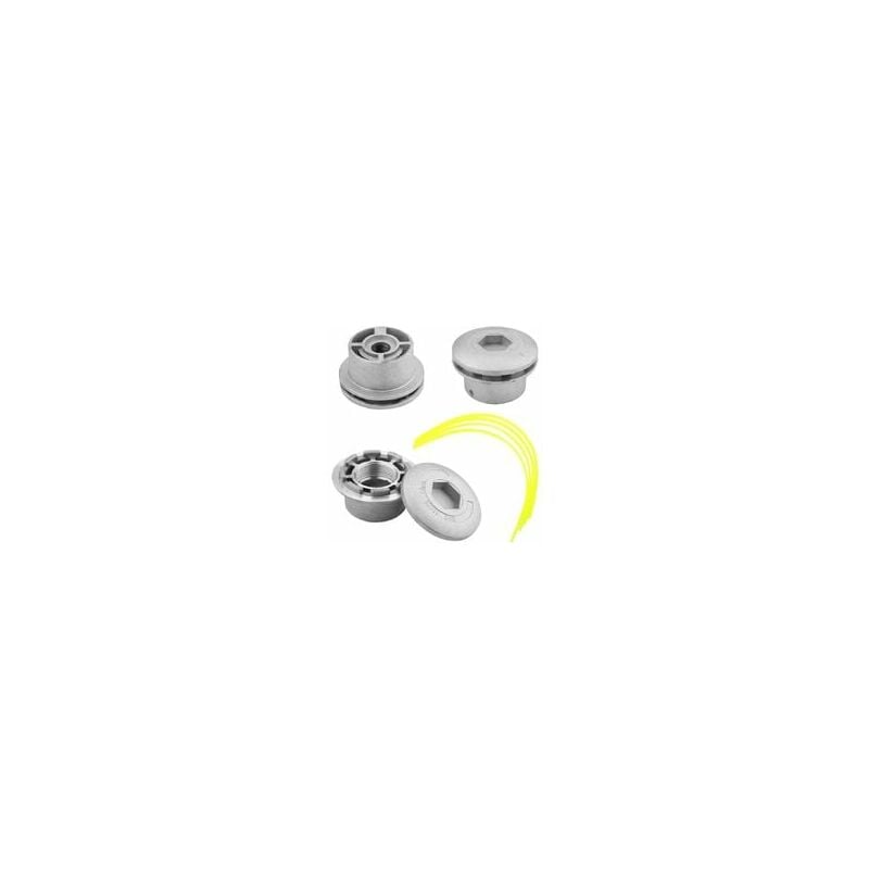 

Cabezal de desbrozadora universal, cabezal de corte de hilo de aluminio para desbrozadora de gasolina Cortacésped