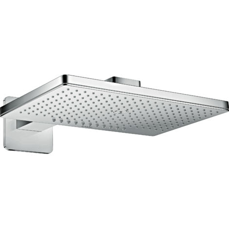 Cabezal de ducha 460x300mm 2jet con brazo de ducha 450mm, roseta SoftCube cromada