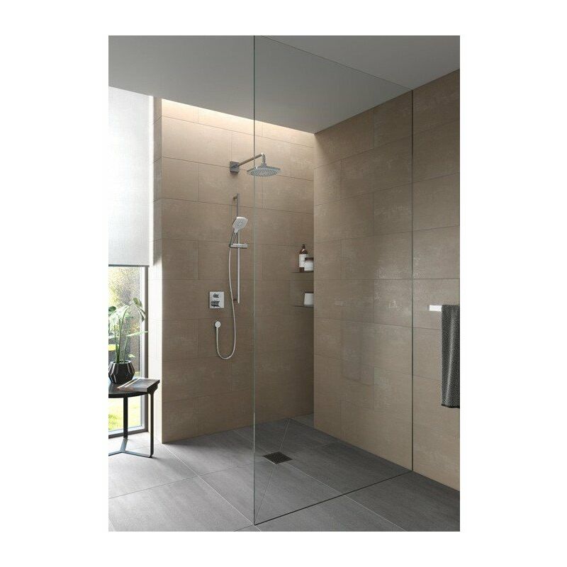 

Cabezal de ducha cuadrado Comfort Wave, Warm Spa blanco / cromado - Toto