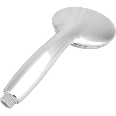 Cabezal de ducha de alta presión, plástico ABS, color plata, 5 tipos de chorro, G1/2, interruptor con mango ergonómico.