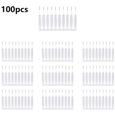 Cabezal de ducha de baño de 50/100 piezas, cepillo de limpieza, lavado, antiobstrucción, pequeño, para hueco de poros, cocina, inodoro, orificio para teléfono,100pcs
