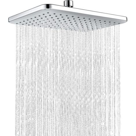 Cabezal de ducha de cascada de acero inoxidable, ducha de techo tipo lluvia, cabezal de ducha fijo de alta presión para baño