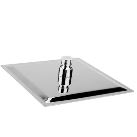 Cabezal de ducha de lluvia Ej.Life de 8" para montaje en techo, de acero inoxidable cromado, para baño