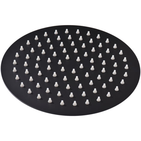 Cabezal de ducha de lluvia redondo de 20 cm (8 pulgadas), G1/2, alta presión, giratorio, acero inoxidable ultrafino, repuesto para cabezal de ducha de lluvia de baño, cromo pulido