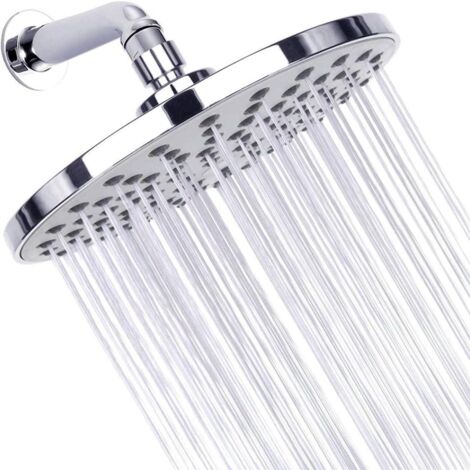 Cabezal de ducha de lluvia YMYNY antical, acero inoxidable, fijo, ahorro de agua y alto