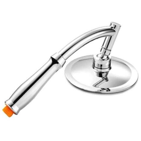 Cabezal de ducha de mano, 6 pulgadas de alta presión, rociador redondo grande ajustable de 360 grados, lluvia intensa, baño