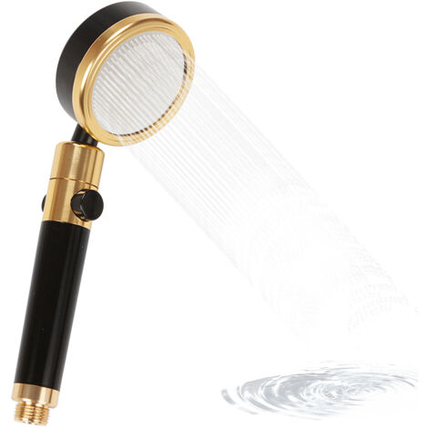 Cabezal de ducha de mano giratorio, interruptor de encendido/apagado con función de pausa, ahorro de agua, alta presión, ajustable G1/2, repuesto para cabezal de ducha de baño.