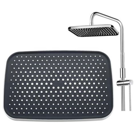 Cabezal de ducha de techo, cabezal de ducha de acero inoxidable, cabezal de ducha cuadrado de alta presión, cabezal de ducha de lluvia para una ducha cómoda con baja presión de agua, fácil de instalar