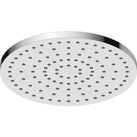 Cabezal de ducha Duravit universal, con rociador lluvia, redonda (Ø 250 mm), ángulo ajustable, cromo