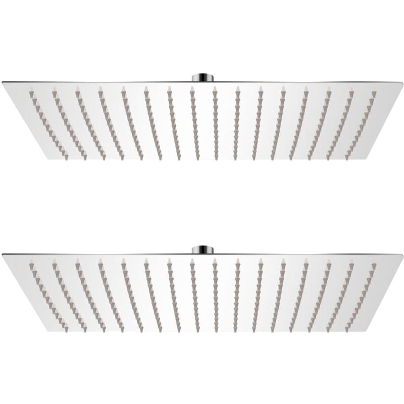 

Cabezal de ducha efecto lluvia 2 pzs acero inoxidable 30x40 cm