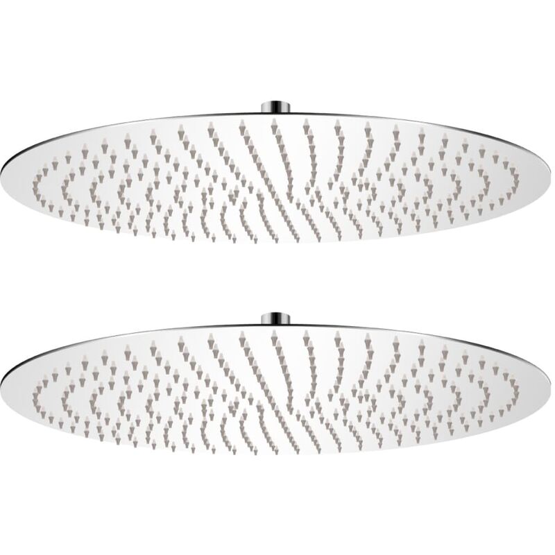 

Cabezal de ducha efecto lluvia 2 pzs acero inoxidable Ø 50 cm