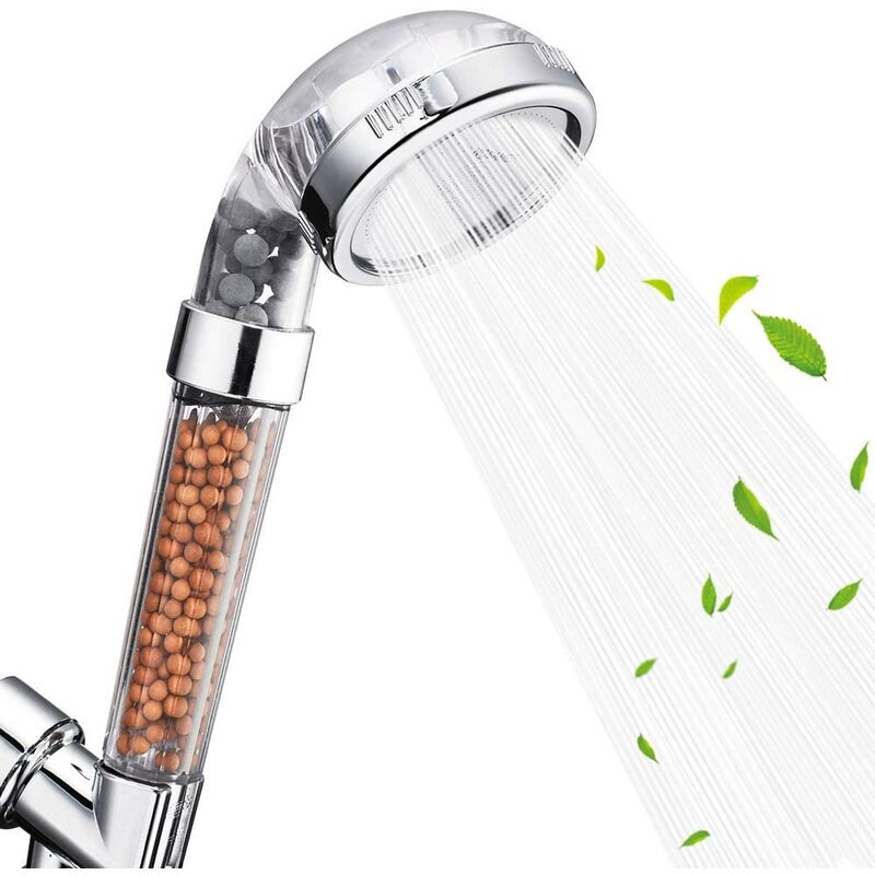 

Cabezal de ducha, filtro de filtración, ahorro de agua a alta presión, 3 modos, cabezales de ducha de mano para piel y cabello secos
