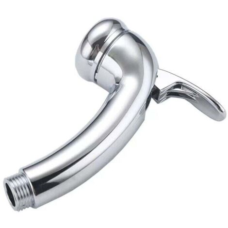 Cabezal de ducha KZQ 1/2 ABS, ajustable, encendido/apagado, para camping, inodoro, barco, cromado, ducha para barco