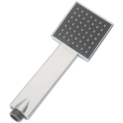 Cabezal de ducha KZQ de 2 piezas, cuadrado, de gran diámetro, exquisito, sencillo, de alta gama, plateado, de alta presión, ahorrador de agua para baño.
