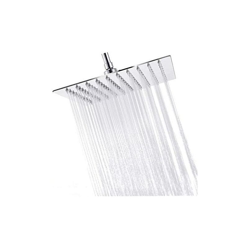 

Cabezal de ducha , ducha de mano ultrafina, cabezal de ducha cuadrado de acero inoxidable 304 con chorros de silicona, accesorios de baño, alta