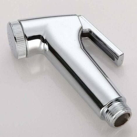 Cabezal de ducha portátil para baño (plateado)