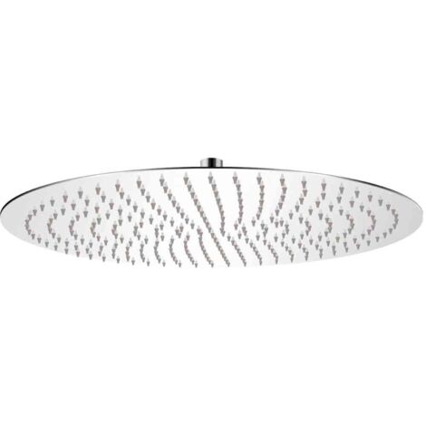Cabezal de ducha redondo efecto lluvia acero inoxidable 20 cm