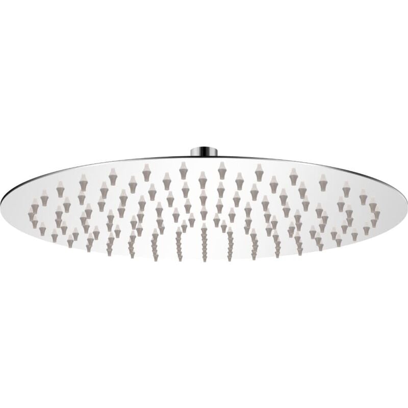

Cabezal de ducha redondo efecto lluvia acero inoxidable 30 cm - Plateado