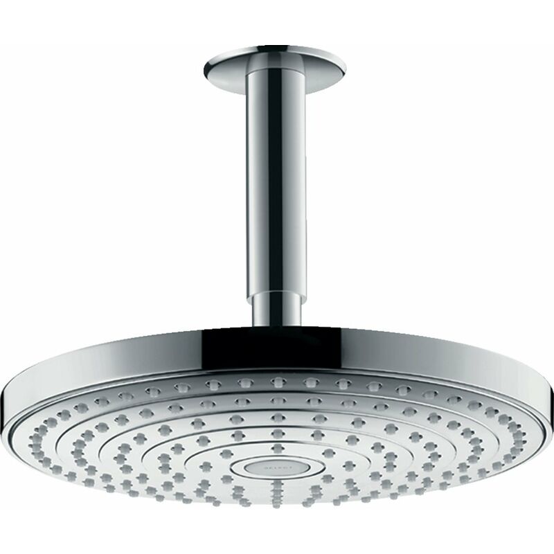 

Cabezal de ducha superior Hansgrohe Raindance Select S240 EcoSmart de 2 funciones con conexión al techo, 26469, cromado - 26469000