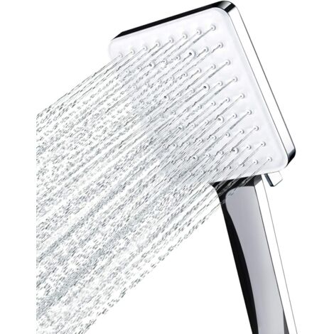 Cabezal de ducha tipo lluvia, ducha de mano, cabezal de ducha grande de bajo consumo de agua, alta presión, cabezal de ducha XXL, 5 modos de rociado.