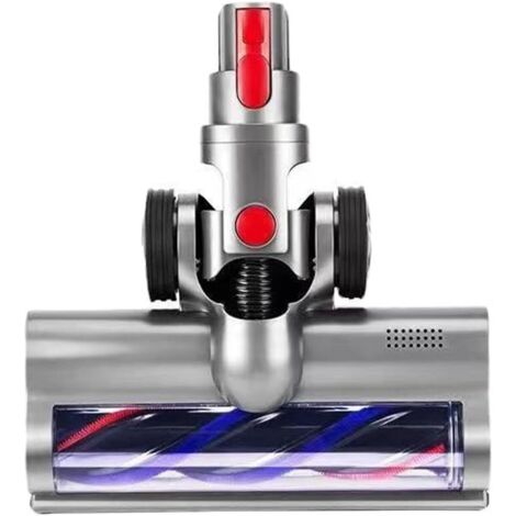 Cabezal de escoba eléctrico para aspiradoras Dyson V15 / V7 / V8 / V10 / V11, rodillo doble, cepillo universal, accesorio de limpieza eléctrico con depósito de agua extraíble y 12 almohadillas de limp
