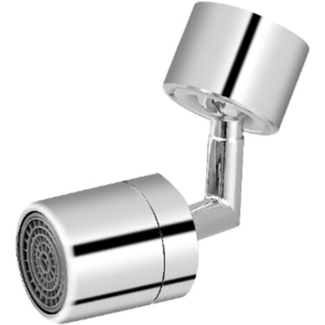 Cabezal de filtro de grifo giratorio universal de 720°, diseño a prueba de fugas con doble junta tórica, cobre y ABS duraderos.