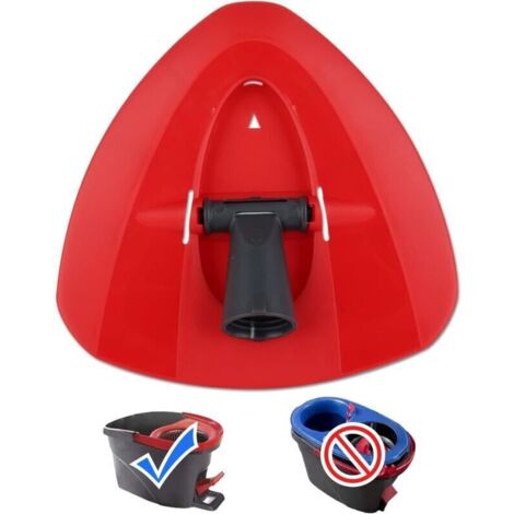 Cabezal de fregona giratorio de repuesto – Base triangular compatible con Oced – Paquete de 4 almohadillas de microfibra